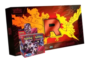 Pack Collector – Ultra Premium Collection Sulfura-ex de la Team Rocket & Display EV10 Rivalités Destinées