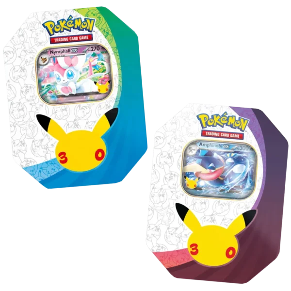 Artset-Pokebox-30th.webp Arset Pokébox 30e Anniversaire (Nymphali ex & Amphinobi ex)