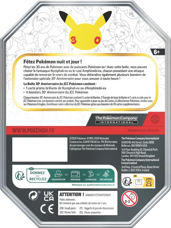 Pokebox-20th-Back-scaled-1.webp Arset Pokébox 30e Anniversaire (Nymphali ex & Amphinobi ex)