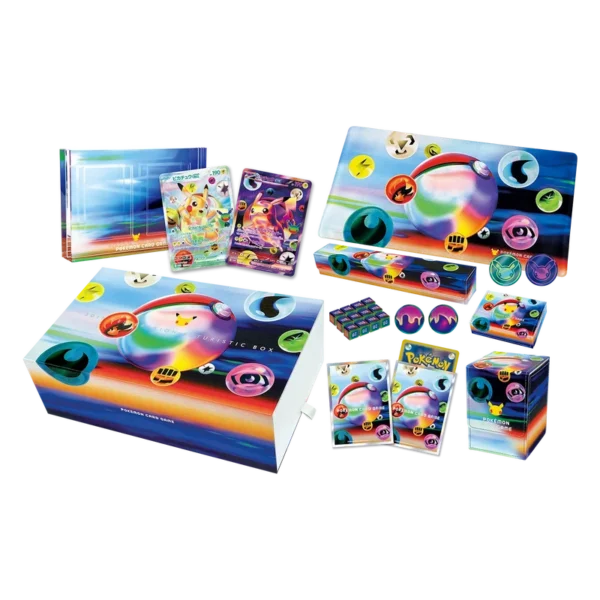 Contenu du coffret Pokémon 30th CELEBRATION FUTURISTIC BOX japonais Contenu du coffret Pokémon 30th CELEBRATION FUTURISTIC BOX japonais