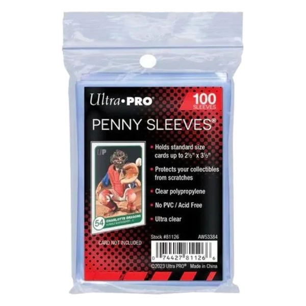 Penny Sleeves Ultra PRO – Lot de 100 Paquet de 100 Penny Sleeves Ultra PRO transparentes