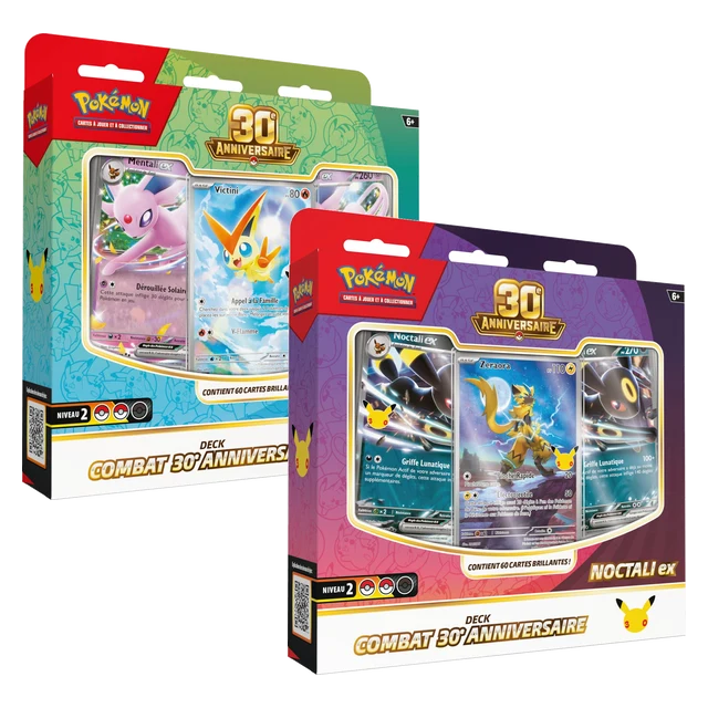 Decks Combat 30e Anniversaire Mentali-ex et Noctali-ex