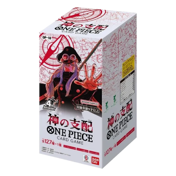 Display One Piece Card Game OP-18 The Dominance of God japonaise