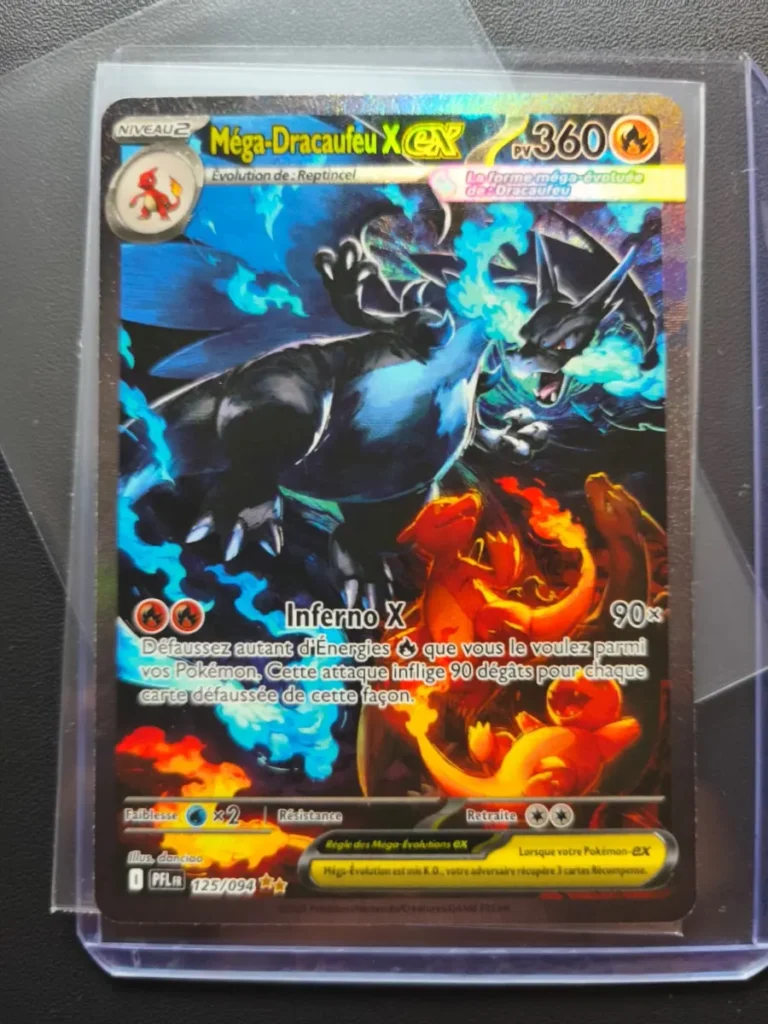 Carte Pokémon Méga-Dracaufeu X ex à l'unité – Les Trésors du TCG